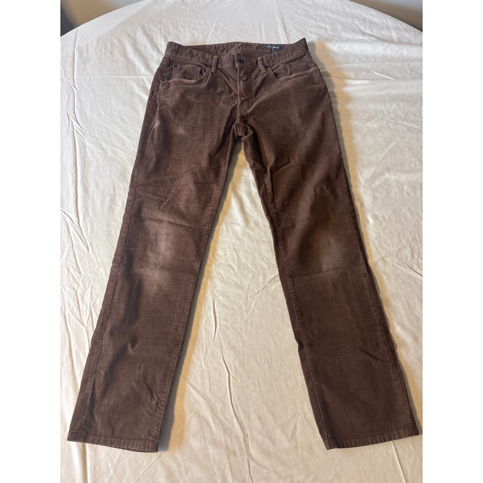 Bonobos Corduroy Pants Mens 31x30 Brown Good Straight Leg Stretch 5-Pocket